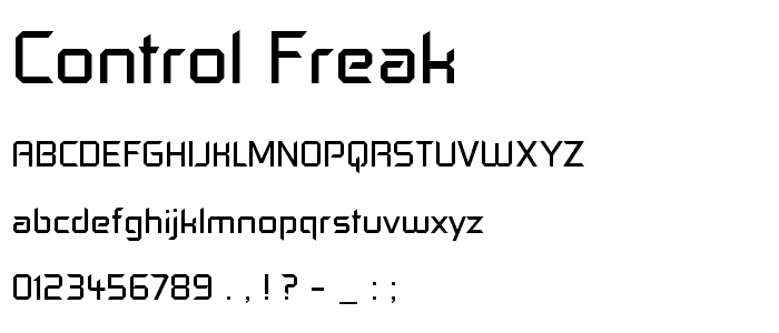 Control Freak font